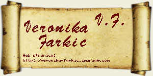 Veronika Farkić vizit kartica
